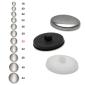 cloth covered button  30'