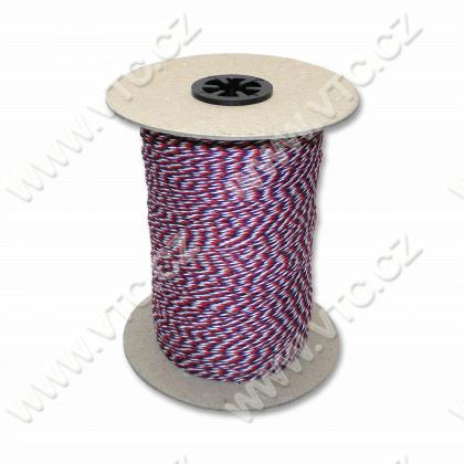 Twisted cord - tricolor 1,4 mm - 500 m