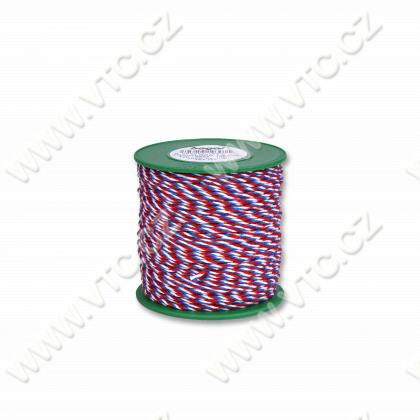 Twisted cord - tricolor 1,6 mm - 100 m