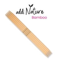 Double-pointed needles 2,5 mm addiNature BAMBOO 15 cm