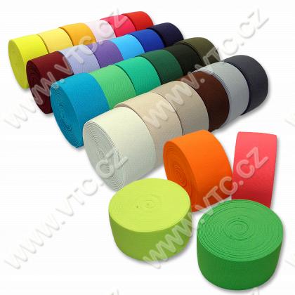 Platte Gummiband 50 mm farbig