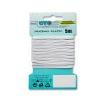 Standard-Elastic 4 mm weiß - Karte 5 m