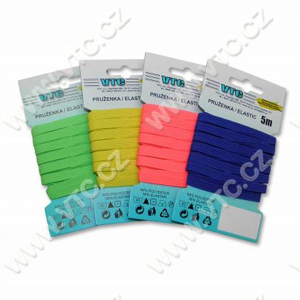 Standard elastic 6,6 mm color - card 5 m