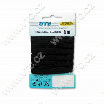 Standard elastic 9,2 mm black - card 5 m