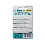 Standard elastic 11,9 mm white - card 5 m