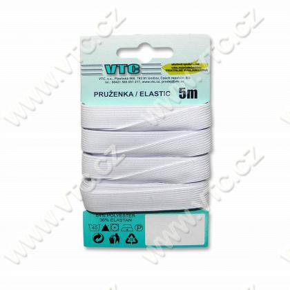 Standard elastic 13,2 mm white - card 5 m