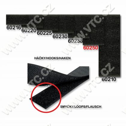 Suchý zips 50 mm slučkový diel