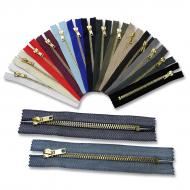 Brass zippers P6 8 cm CE