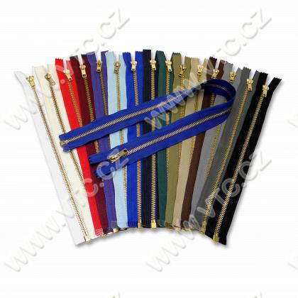 Brass zippers P6 50 cm OE