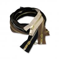 Brass zippers P6 180 cm OE