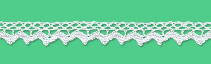 Cotton bobbin lace - 14 mm