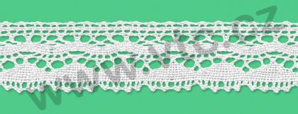 Cotton bobbin lace - 30 mm