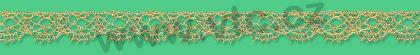 Metallic bobbin lace - 10 mm