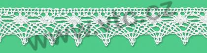 Cotton bobbin lace - 25 mm