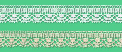 Cotton bobbin lace - 19 mm