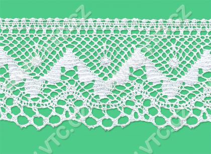 Cotton bobbin lace - 70 mm