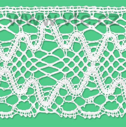 Cotton bobbin lace - 120 mm