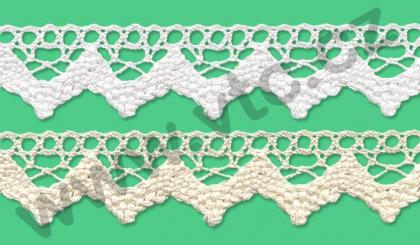 Cotton bobbin lace - 33 mm