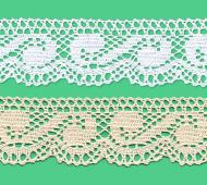 Cotton bobbin lace - 45 mm