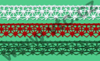 Cotton bobbin lace - 20 mm