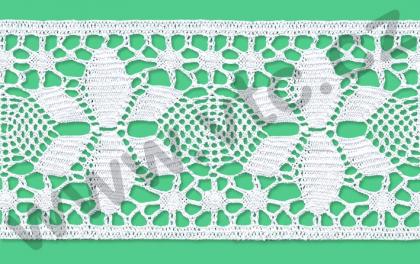 Cotton bobbin lace - 85 mm