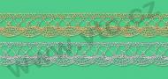 Metallic bobbin lace - 18 mm