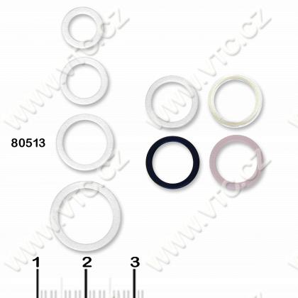 Bra ring 13 mm plastic