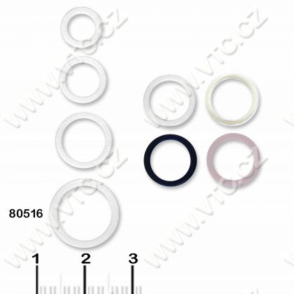 Bra ring 16 mm plastic