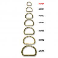 D-ring 10 mm brass