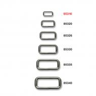 Metal strap loop 16 mm nickel