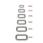 Metal strap loop 20 mm nickel