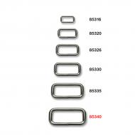 Metal strap loop 40 mm nickel