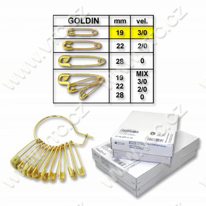 Safety pins GOLDIN No.3/0