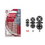 Snap fasteners MIA 1/2 transparent