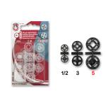 Snap fasteners MIA 5 transparent