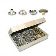 Press buttons AM6 nickel, brass - 100pcs