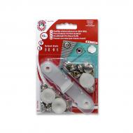 Buttons ROLAND STYLE 3 nickel - card