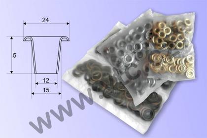 Eyelets LORD 12 mm 100 pcs