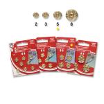 Snap fasteners KIN 5 brass