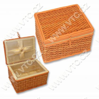 Sewing box - wicker,rectangle