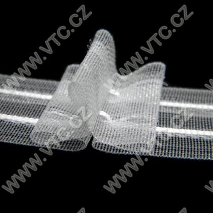 Gardinenband - drei-Falten, Klar, 28 mm