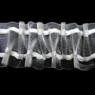 Záclonovka - žabkové řasení, čirá, 50 mm