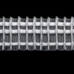 Curtain tape - pencil pleat, transparent, 50 mm
