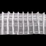Curtain tape - pencil pleat, transparent, 80 mm