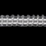 Záclonovka - tužkové řasení, čirá, 25 mm