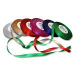 Satin ribbon 10 mm metallic