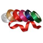 Satin ribbon 24 mm metallic