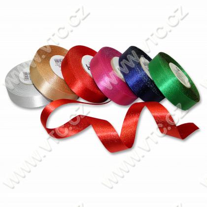 Satin ribbon 24 mm metallic