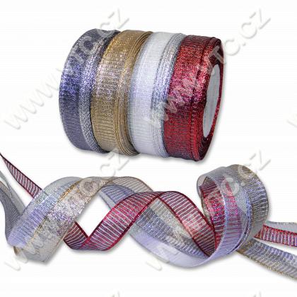 Decorative wired ribbon with MTP 15 mm