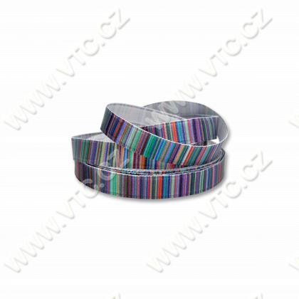 Printed satin ribbon 10 mm Lines